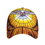 Holy Spirit Dove Stained Glass Print Baseball Cap