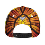 Holy Spirit Dove Stained Glass Print Baseball Cap