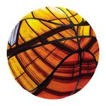 Holy Spirit Dove Stained Glass Print Basketball