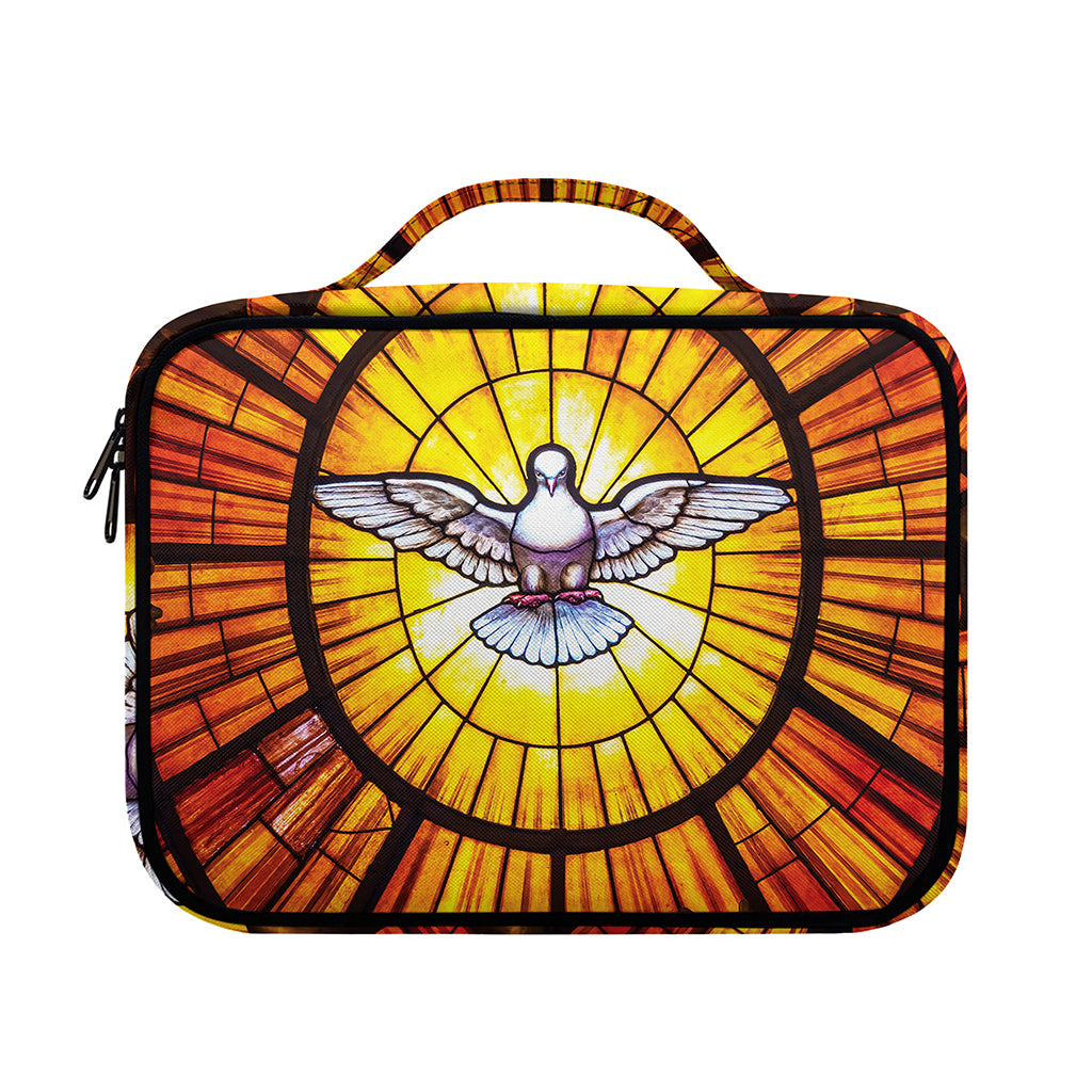 Holy Spirit Dove Stained Glass Print Briefcase Bible Bag