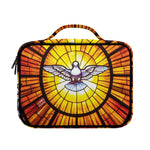 Holy Spirit Dove Stained Glass Print Briefcase Bible Bag