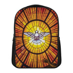 Holy Spirit Dove Stained Glass Print Casual Backpack