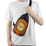 Holy Spirit Dove Stained Glass Print Chest Bag