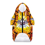 Holy Spirit Dove Stained Glass Print Dog Zip Up Hoodie