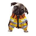 Holy Spirit Dove Stained Glass Print Dog Zip Up Jacket