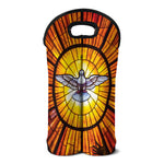 Holy Spirit Dove Stained Glass Print Double Neoprene Wine Tote
