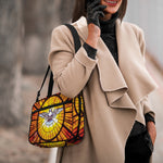 Holy Spirit Dove Stained Glass Print Double Strap Bible Bag