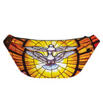 Holy Spirit Dove Stained Glass Print Fanny Pack