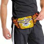 Holy Spirit Dove Stained Glass Print Fanny Pack