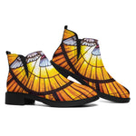 Holy Spirit Dove Stained Glass Print Flat Ankle Boots