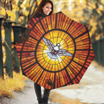 Holy Spirit Dove Stained Glass Print Foldable Umbrella
