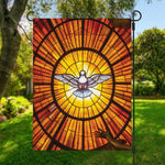 Holy Spirit Dove Stained Glass Print Garden Flag