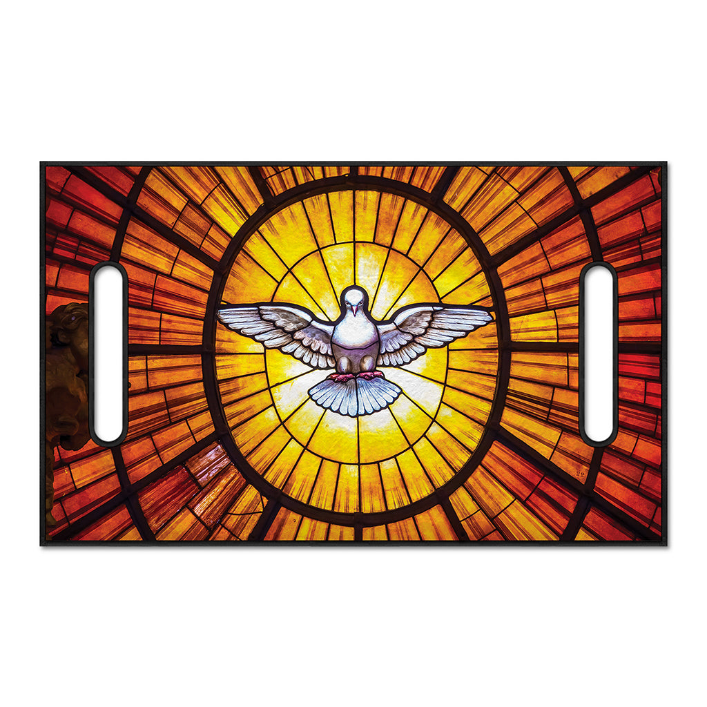Holy Spirit Dove Stained Glass Print Golf Cart Seat Cover