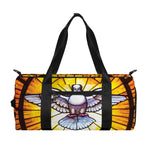 Holy Spirit Dove Stained Glass Print Gym Bag