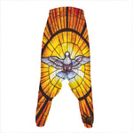 Holy Spirit Dove Stained Glass Print Hammer Pants