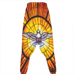 Holy Spirit Dove Stained Glass Print Hammer Pants