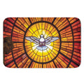 Holy Spirit Dove Stained Glass Print Indoor Door Mat