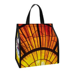 Holy Spirit Dove Stained Glass Print Insulated Lunch Tote