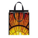 Holy Spirit Dove Stained Glass Print Insulated Lunch Tote