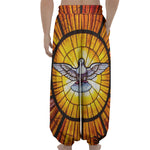 Holy Spirit Dove Stained Glass Print Lantern Pants