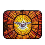 Holy Spirit Dove Stained Glass Print Laptop Sleeve