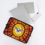Holy Spirit Dove Stained Glass Print Laptop Sleeve