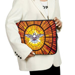 Holy Spirit Dove Stained Glass Print Laptop Sleeve
