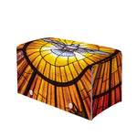 Holy Spirit Dove Stained Glass Print Leather Tissue Box Cover