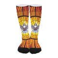 Holy Spirit Dove Stained Glass Print Long Socks