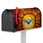 Holy Spirit Dove Stained Glass Print Mailbox Cover