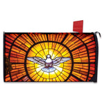 Holy Spirit Dove Stained Glass Print Mailbox Cover