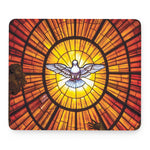 Holy Spirit Dove Stained Glass Print Mouse Pad