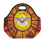 Holy Spirit Dove Stained Glass Print Neoprene Lunch Bag