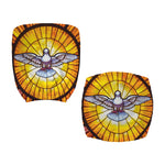 Holy Spirit Dove Stained Glass Print Office Chair Cover