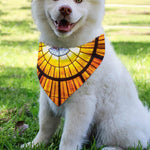 Holy Spirit Dove Stained Glass Print Over The Collar Dog Bandana