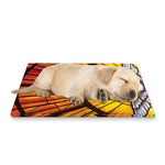 Holy Spirit Dove Stained Glass Print Pet Cooling Mat Cover