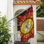 Holy Spirit Dove Stained Glass Print Polyester Flag