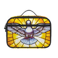Holy Spirit Dove Stained Glass Print Portable Lunch Bag