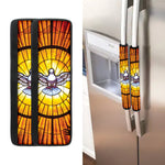 Holy Spirit Dove Stained Glass Print Refrigerator Handle Covers
