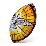Holy Spirit Dove Stained Glass Print Rugby Ball