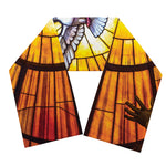 Holy Spirit Dove Stained Glass Print Scarf
