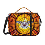 Holy Spirit Dove Stained Glass Print Shoulder Strap Bible Bag