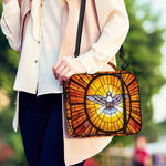 Holy Spirit Dove Stained Glass Print Shoulder Strap Bible Bag