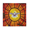 Holy Spirit Dove Stained Glass Print Silk Bandana
