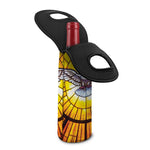 Holy Spirit Dove Stained Glass Print Single Neoprene Wine Tote