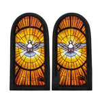 Holy Spirit Dove Stained Glass Print Skillet Handle Cover