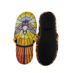 Holy Spirit Dove Stained Glass Print Slippers