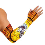 Holy Spirit Dove Stained Glass Print Sun Protection Arm Sleeves