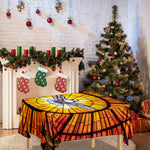 Holy Spirit Dove Stained Glass Print Tablecloth
