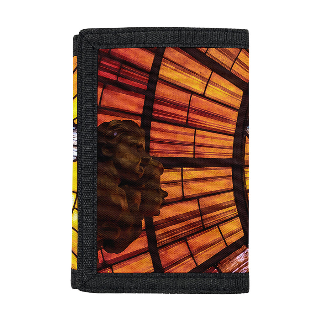 Holy Spirit Dove Stained Glass Print Trifold Wallet